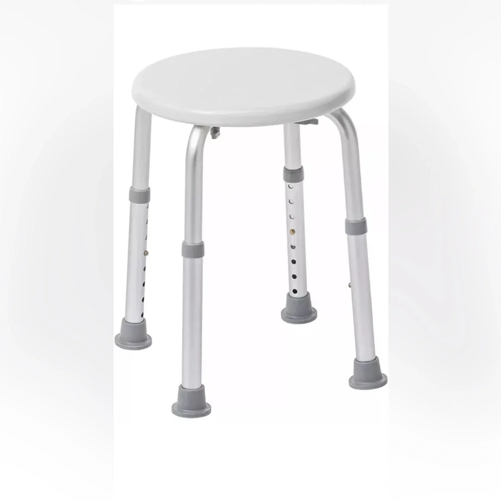 {Drive Medical} RTL12004KD Handicap Bathroom Stool, White - Picture 1 of 7